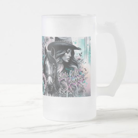 Stay Wild Cowgirl Frosted Mug (Droit)
