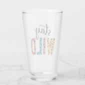 Stay Wild Glas (Achterkant)