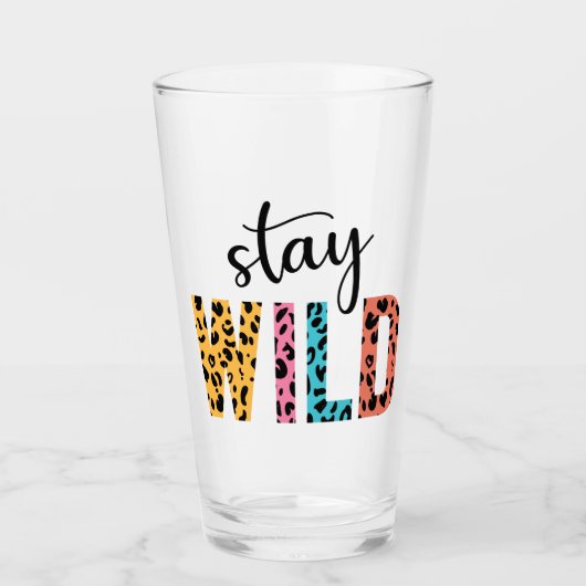 Stay Wild Glas (Voorkant)
