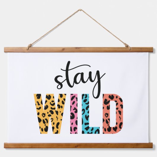 Stay Wild Hangend Wandkleed (Voorkant)
