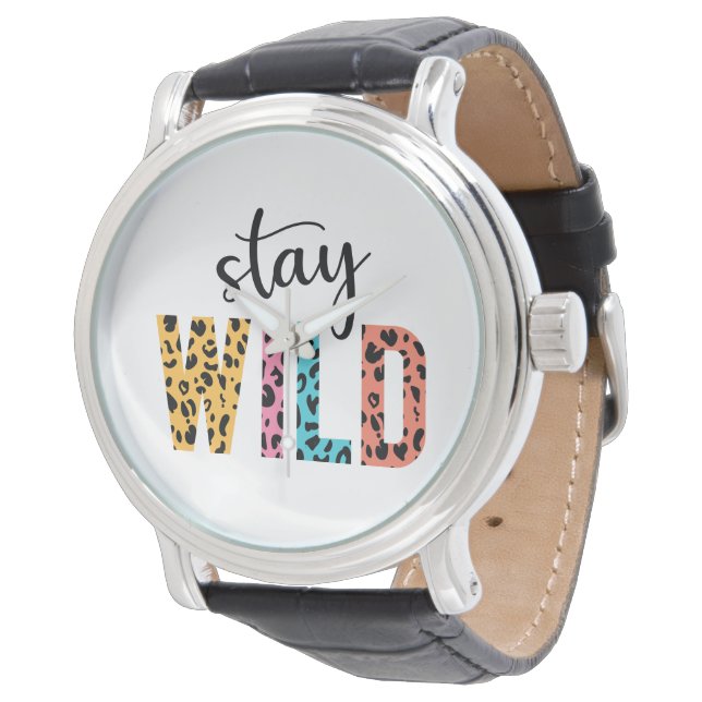 Stay Wild Horloge (Gekanteld)