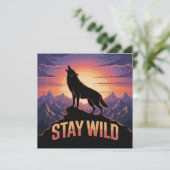Stay Wild Kaart (Staand voorkant)