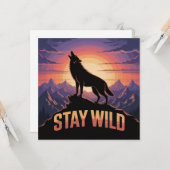 Stay Wild Kaart (Voorkant / Achterkant in situ)