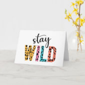 Stay Wild Kaart (Gele Bloem)
