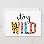 Stay Wild Kaart (Voorkant)