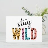 Stay Wild Kaart (Staand voorkant)