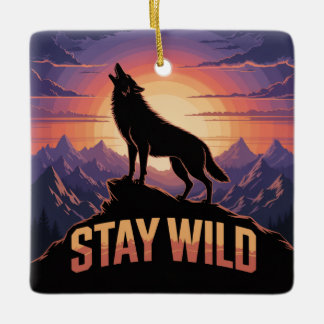 Stay Wild Keramisch Ornament