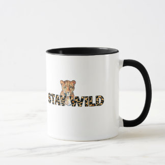 Stay Wild – Luipaardprint met Cheetah Head Mok