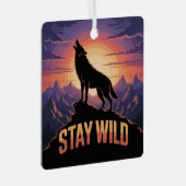 Stay Wild Metalen Ornament (Voorkant Rechts)