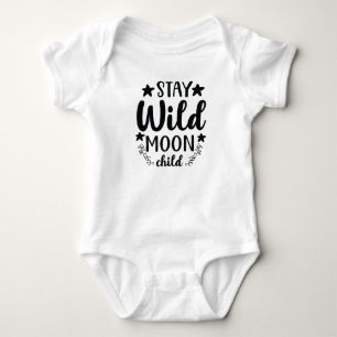 "Stay Wild Moon Child" Grappig baby Bodysuit