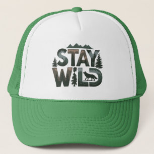 Stay Wild - Natuur-geïnspireerd ontwerp Trucker Pet