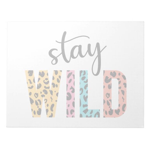 Stay Wild Notitieblok (Voorkant)