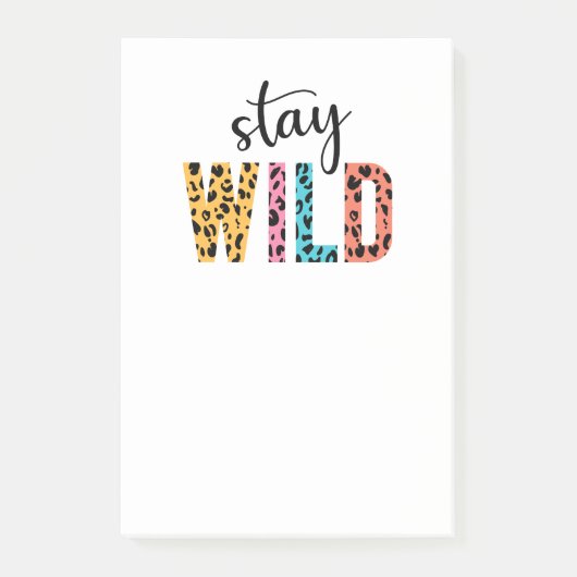 Stay Wild Post-it® Notes (Voorkant)