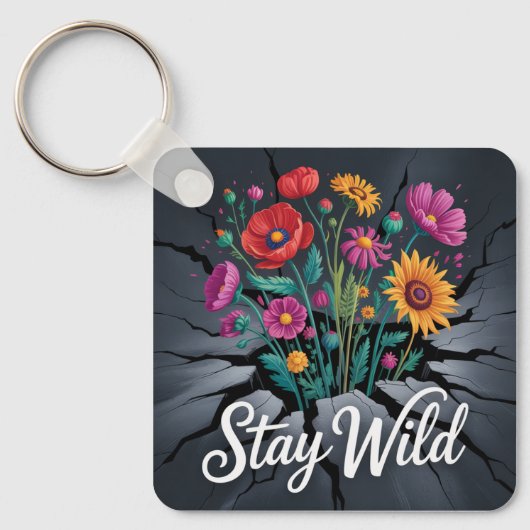 Stay Wild Sleutelhanger (Voorkant)