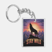 Stay Wild Sleutelhanger (Voorkant Links)