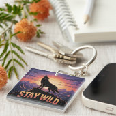 Stay Wild Sleutelhanger (Voorkant Rechts)