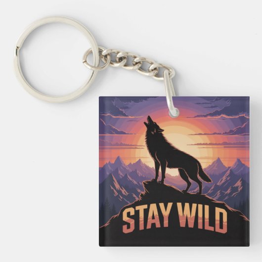 Stay Wild Sleutelhanger (Voorkant)
