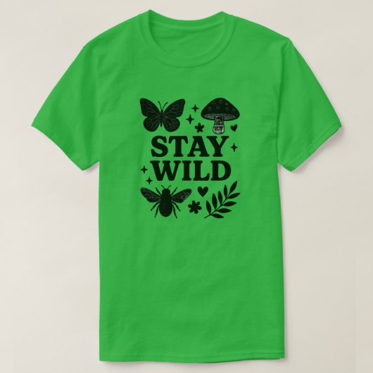 STAY WILD T-SHIRT (Design voorkant)
