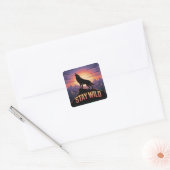Stay Wild Vierkante Sticker (Envelop)