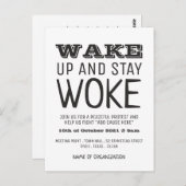 Stay Woke, Invitation du point de rencontre de la  (Devant / Derrière)