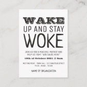 Stay Woke, Invitation du point de rencontre de la  (Devant)