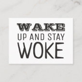 Stay Woke, Invitation du point de rencontre de la  (Dos)