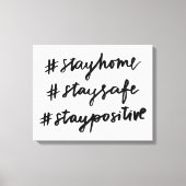 #stayhome #staysafe #stayposium canvas afdruk (Voorkant)