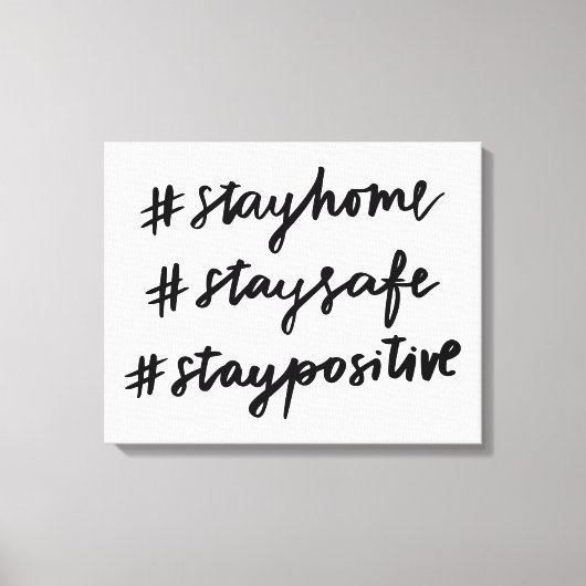 #stayhome #staysafe #stayposium canvas afdruk (Voorkant)