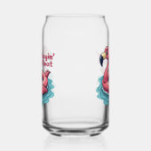 Stayin' Afloat Grappig Flamingo Zwembad Float Retr Blikvorm Glas (Rechts)