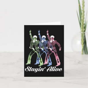 Stayin' Alive Style Dancing Retro Disco Kaart