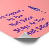 Stays bij Nail Salon Poster (Hoek)