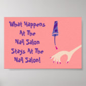 Stays bij Nail Salon Poster (Voorkant)