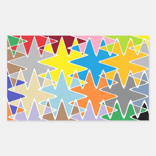 STBX Novino Star Rythem Dance Rechthoekige Sticker (Voorkant)