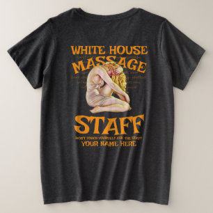 STD SOA WITTE HUIS PERSONEEL LOGO MATCHING TEE SHI GROTE MAAT T-SHIRT
