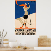 Ste Croix et Les reist Zwitsers reizen Poster (Keuken)