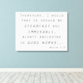 steadfast immobile lds scription mosiah canvas afdruk (Insitu (Houten vloer))