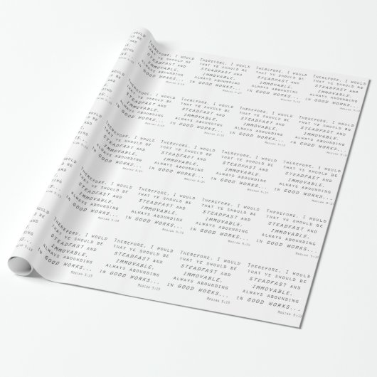 steadfast immobile mosiah lds scripting cadeaupapier (Uitgerold)