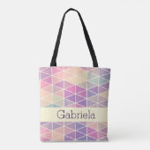Steadfast Love of God, Scripture Triangle Pattern Tote Bag (Achterkant)