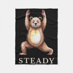 Steady Bear Yoga-shirt Kalm Lance Schattig Dier Yo Fleece Deken