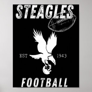Steagles Voetbal Opgericht 1943 Phil Phit Combine Poster