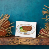 Steak cartoon illustratie fotoplaat (Zijkant)