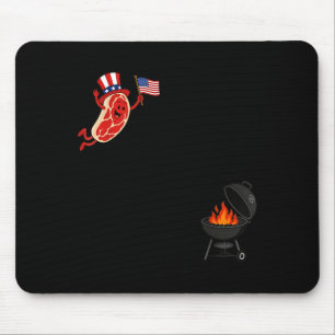 Steak Dom Duik Funny Uncle Sam Steak Vliegend Muismat