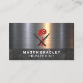 Steak- en servegereedschap | Metaal Visitekaartje (Voorkant)