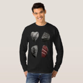 Steak  Grilling Father Grayscale Griller Steak T-shirt (Voorkant volledig)