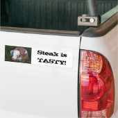 Steak is smerig bumpersticker (Op Truck)