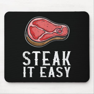 Steak It Easy Funny BBQ Barbecue Meat Smoker Pitma Muismat