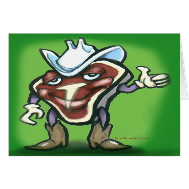 Steak-Kaart (Voorkant Horizontaal)