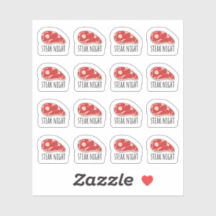 Steak Nacht Maaltijd Diner Koken Menu Bujo Planner Sticker