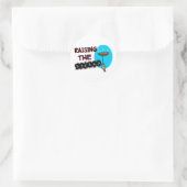 Steaks opheffen ronde sticker (Tas)