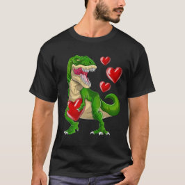 Steal Hearts Trex Dino Valentijnsdag Dinosaurus T-shirt